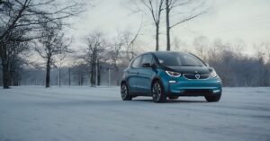 electric car in cold weather