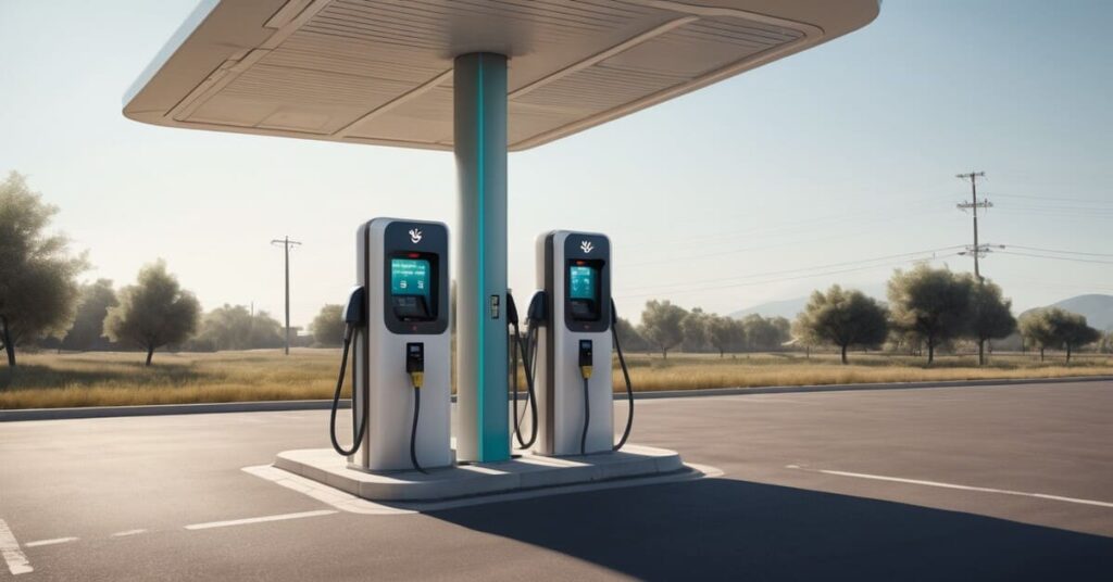 Fast charging EV station